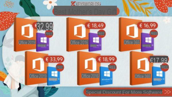 Prendi Office 2016/2019 e ricevi GRATIS Windows 10!