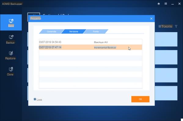 Fare Backup Incrementale, Differenziale o Completo su PC Windows   –