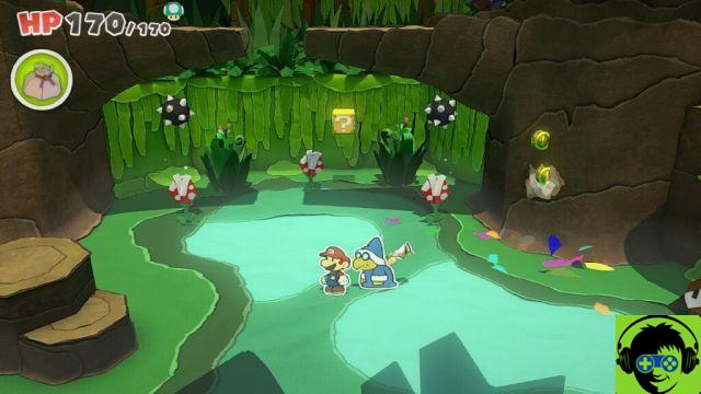 Paper Mario: El rey del origami - Visita las 5 aguas termales | Tutorial de Shangri-Spa