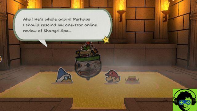 Paper Mario: El rey del origami - Visita las 5 aguas termales | Tutorial de Shangri-Spa