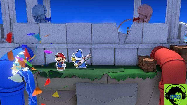 Paper Mario: El rey del origami - Visita las 5 aguas termales | Tutorial de Shangri-Spa