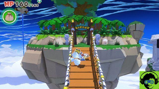 Paper Mario: El rey del origami - Visita las 5 aguas termales | Tutorial de Shangri-Spa