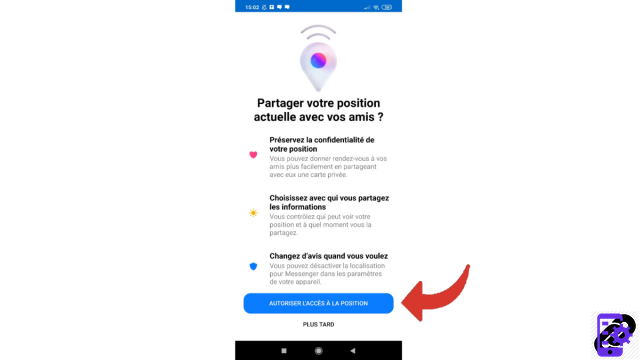 How to send your position on Messenger?