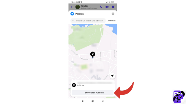 How to send your position on Messenger?