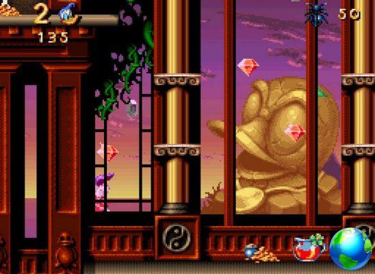 Donald en Maui Mallard SNES contraseñas y códigos