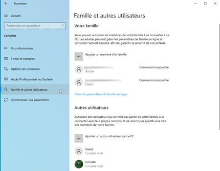 Windows 10 parental controls: activate protection