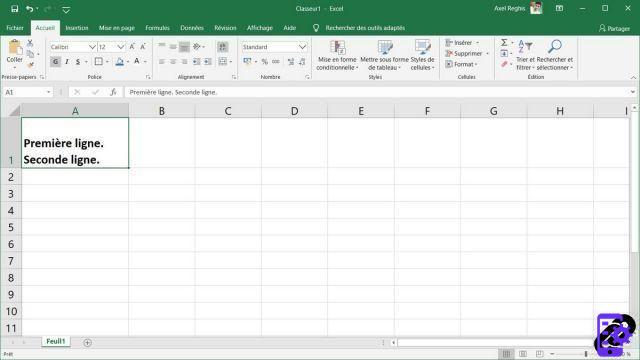 Como fazer uma quebra de linha em uma célula no Excel?