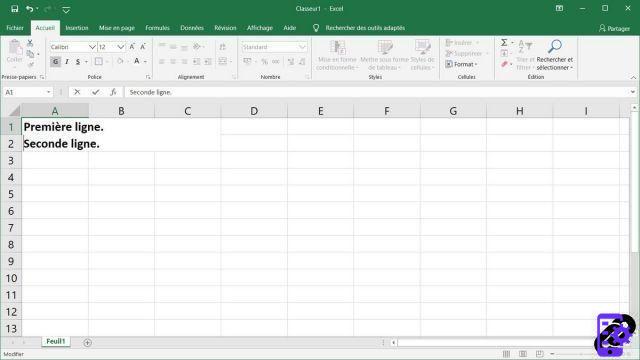 How to make a line break in a cell in Excel?