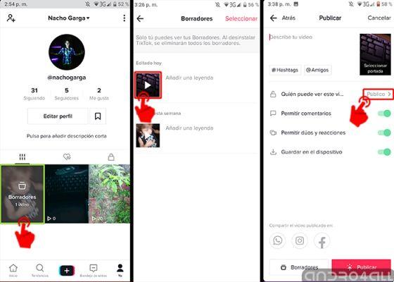 Como salvar um vídeo do Tiktok