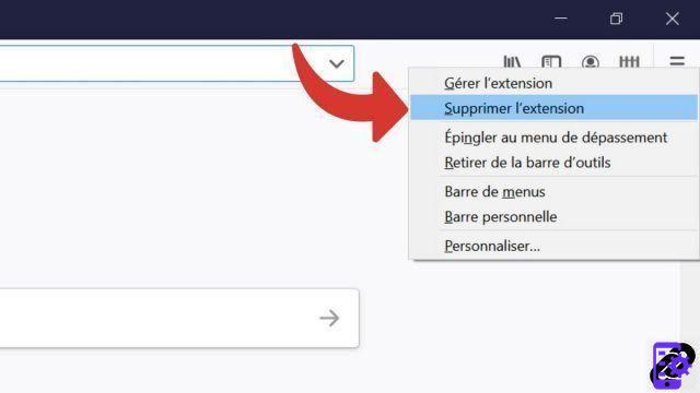 Como remover uma extensão no Firefox?