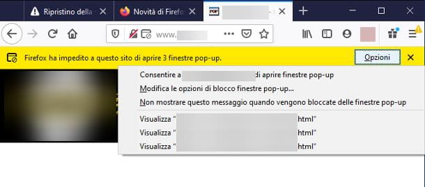 How to disable the pop up blocker