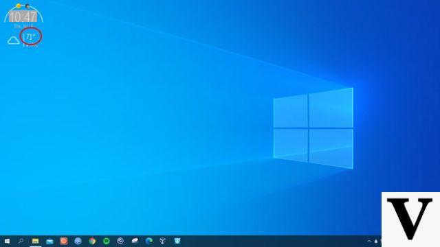 Como obter a previsão do tempo na área de trabalho do Windows 10