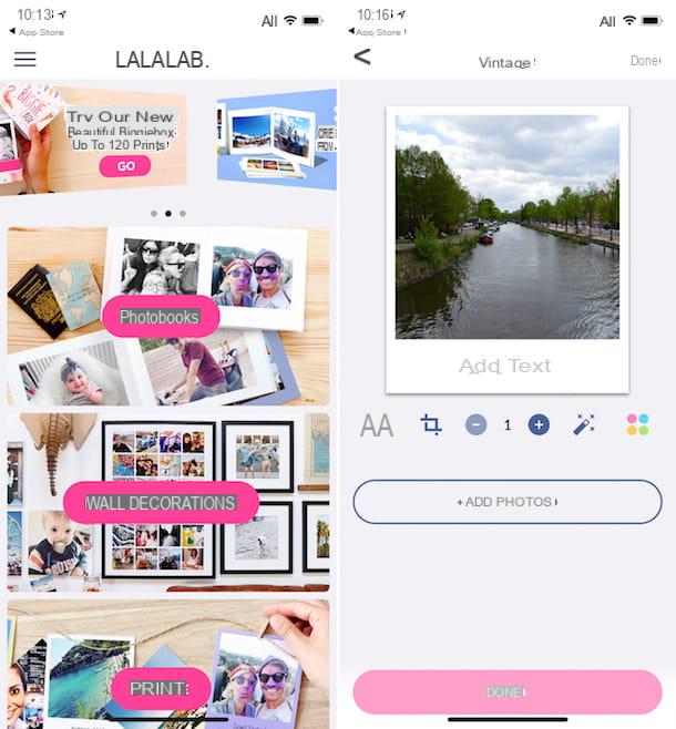 App to print photos