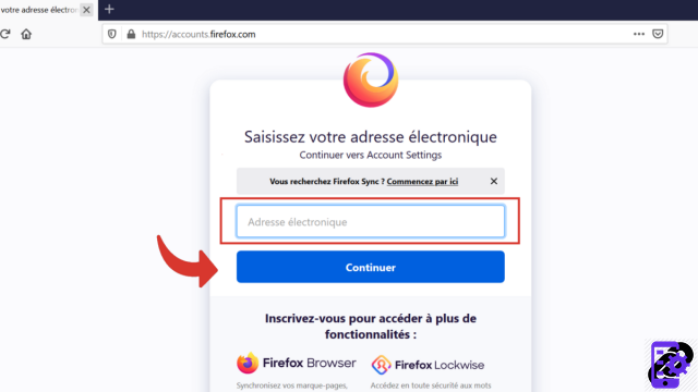 How to create and synchronize a Mozilla Firefox account?