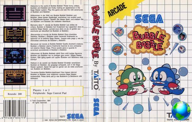 Mots de passe et astuces Bubble Bobble NES