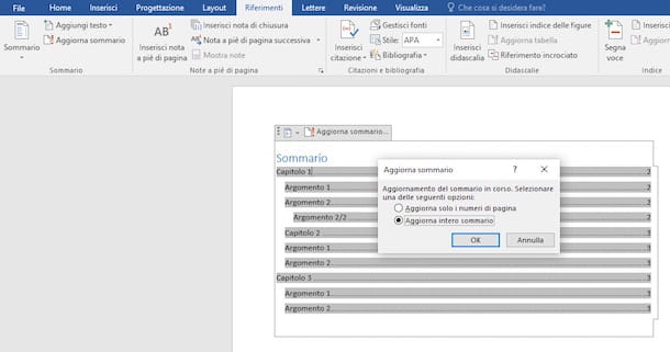 Cómo hacer tabla de contenido en Word