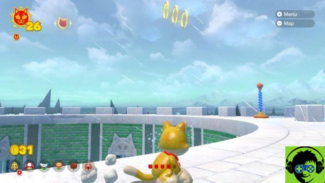 Mario 3D World: Bowser Fury - Como fazer todos os gatos brilharem | Guia 100% Clawswipe Coliseum