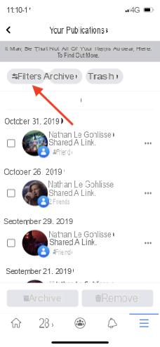 Facebook: we explain how to delete your old posts in a few clicks