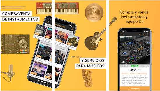 Las mejores apps para vender instrumentos musicales