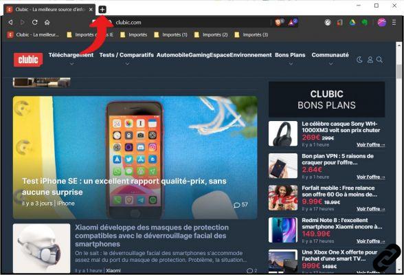 How to open and close a tab on Brave?