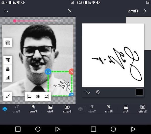 App to sign photos