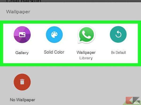 How to change wallpaper in WhatsApp