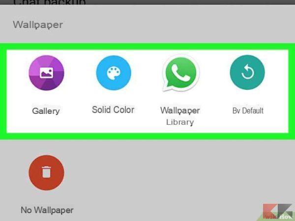 Come cambiare sfondo a WhatsApp