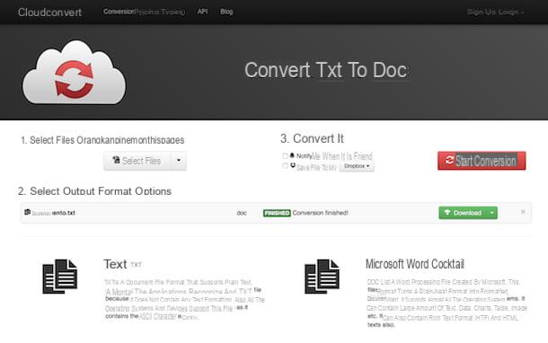 Comment convertir TXT en Word