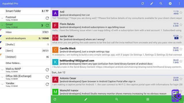 Las 10 mejores aplicaciones de correo para Android