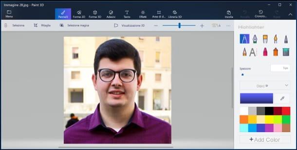 Come modificare le foto con Paint