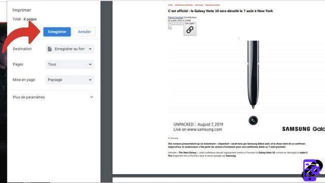 Como salvar uma página da web em formato PDF?