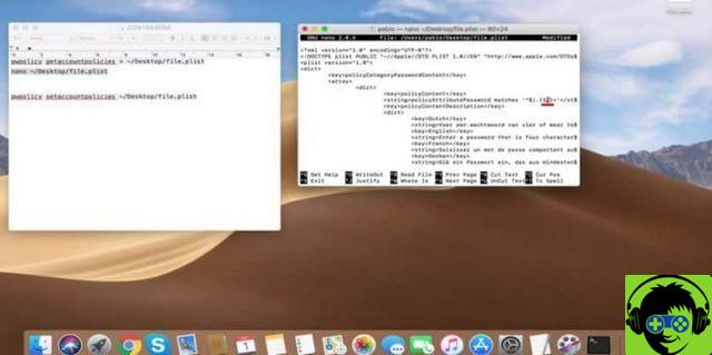 Cómo ingresar una contraseña segura de menos de cuatro caracteres en Mac