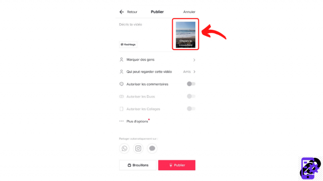 How to add a cover image to a TikTok video?