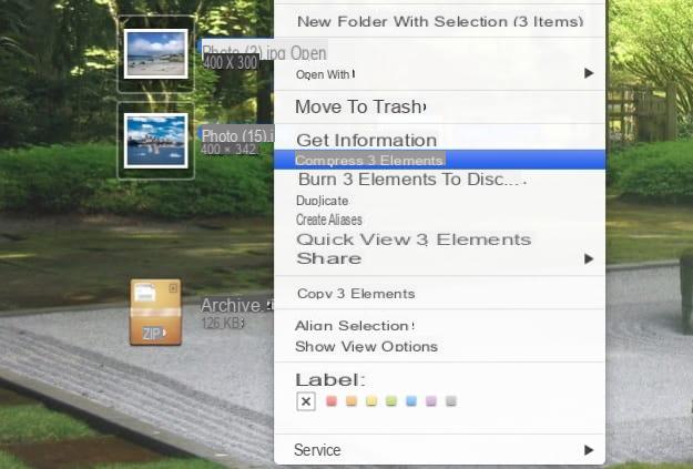 How to zip photos on Mac