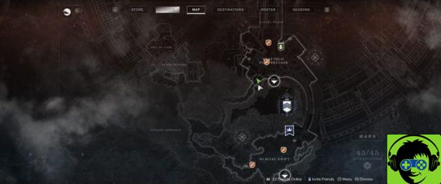 All locations of Savathun's Eye on Mars in Destiny 2