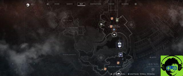 Todas las ubicaciones del Ojo de Savathun en Marte en Destiny 2