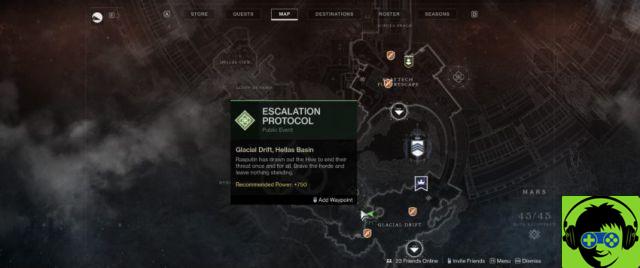 Todas las ubicaciones del Ojo de Savathun en Marte en Destiny 2