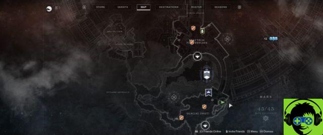 Todas las ubicaciones del Ojo de Savathun en Marte en Destiny 2