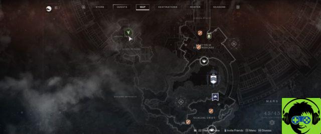 All locations of Savathun's Eye on Mars in Destiny 2