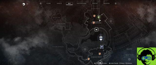 All locations of Savathun's Eye on Mars in Destiny 2