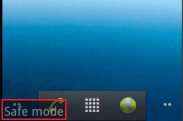 Teléfono móvil atascado en la escritura de Samsung intermitente