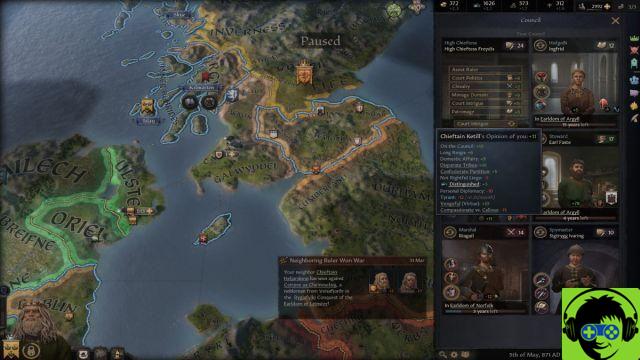 Come aumentare la tua opinione e quella degli altri in Crusader Kings 3