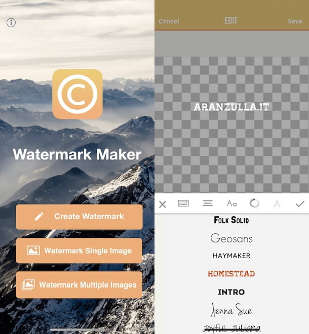 Watermark programs