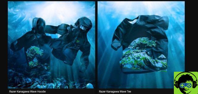 Razer apresenta a linha de roupas Wave of Kanagawa feita de plástico reciclado
