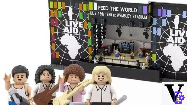 A performance do Queen's Live Aid torna-se um conjunto de LEGO