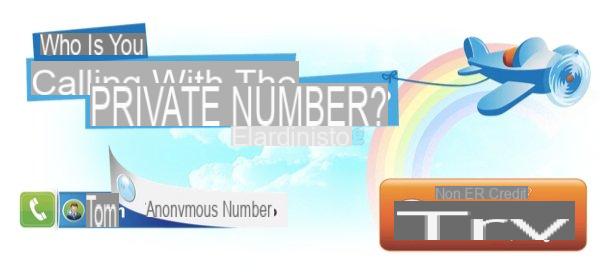 How to thescover a private number