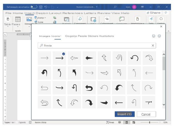 Comment faire la flèche sur Word