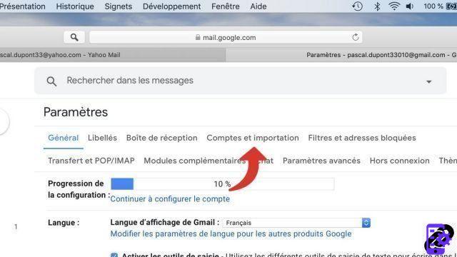 Como mudar do Outlook para o Gmail?