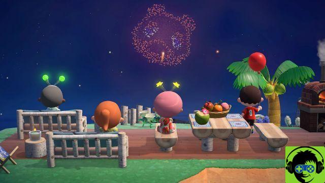 Fireworks show event dates and times in Animal Crossing: New Horizons