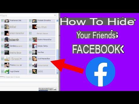 Facebook: how to hide your friends list